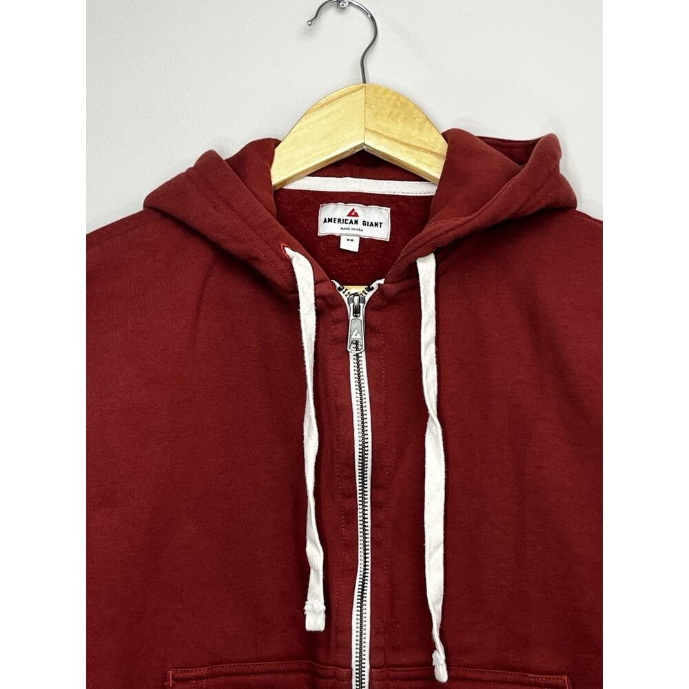 American Giant Women's Midweight Full Zip Hoodie Sweatshirt XS Comfy Casual USA - Picture 3 of 10